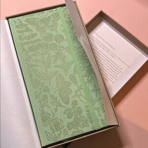 Archer & Olive Green Floral Embossed Journal (Spring 2025 Sub Box)